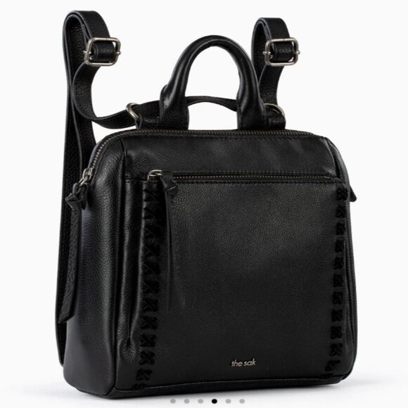 The Sak Loyola Mini Convertible Genuine Leather Backpack Purse, Black, $30 - Picture 2 of 9